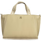 Tommy Hilfiger Beige Polyester Women Handbag