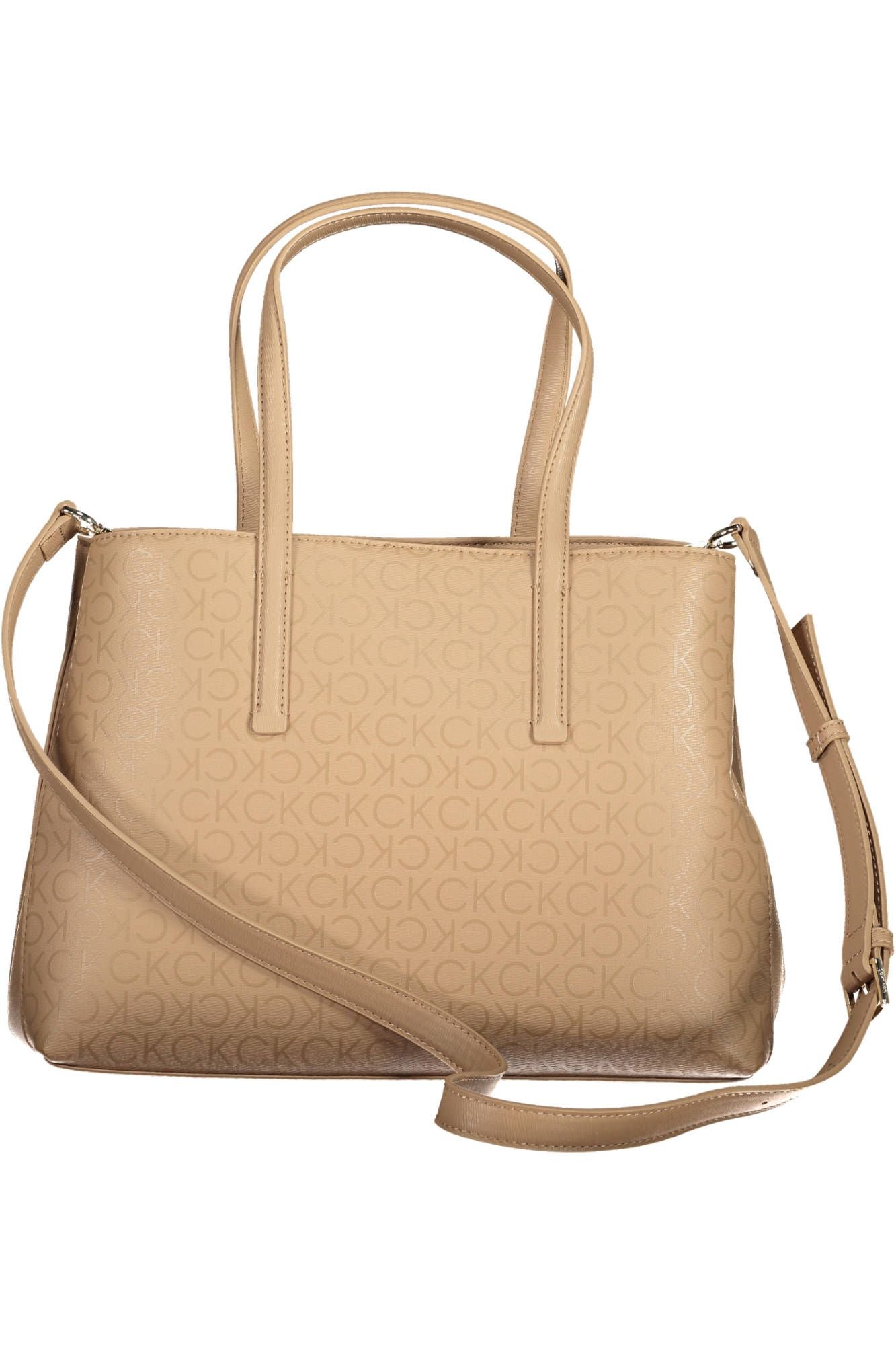 Calvin Klein Beige Polyester Women Handbag