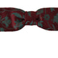 Dolce & Gabbana Maroon Pattern Adjustable Neck Papillon Bow Tie
