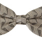 Dolce & Gabbana Gray 100% Silk Adjustable Neck Papillon Bow Tie