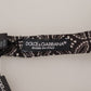 Dolce & Gabbana Elegant Black and White Silk Bow Tie