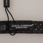 Dolce & Gabbana Gray Polka Dot 100% Silk Neck Papillon Tie