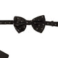 Dolce & Gabbana Elegant Black Silk Polka Dot Bow Tie