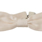 Dolce & Gabbana Elegant White Silk Bow Tie