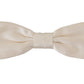 Dolce & Gabbana Elegant White Silk Bow Tie