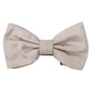 Dolce & Gabbana Gray 100% Silk Adjustable Neck Papillon Tie