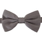 Dolce & Gabbana Gray 100% Silk Adjustable Neck Papillon Tie