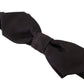 Dolce & Gabbana Elegant Black Silk Bow Tie