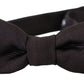 Dolce & Gabbana Elegant Black Silk Bow Tie