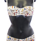 Dolce & Gabbana Elegant White Sailor Print Lingerie Set