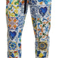 Dolce & Gabbana Multicolored Majolica Print Gym Sweatpants