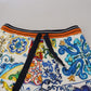 Dolce & Gabbana Multicolored Majolica Print Gym Sweatpants