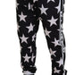 Dolce & Gabbana Star Print Casual Sweatpants with Logo Detail