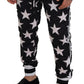 Dolce & Gabbana Star Print Casual Sweatpants with Logo Detail