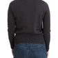 John Galliano Purple Wool Sequined Cardigan Knit Sweater