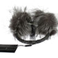 Dolce & Gabbana Elegant Fur and Crystal Ear Muffs