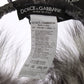 Dolce & Gabbana Elegant Fur and Crystal Ear Muffs