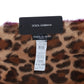 Dolce & Gabbana Exquisite Leopard Print Lambskin Fur Scarf