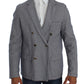 Master Coat Elegant Double-Breasted Blue Blazer