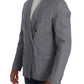 Master Coat Elegant Double-Breasted Blue Blazer