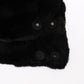 Dolce & Gabbana Chic Black Weasel Fur Hooded Scarf Wrap