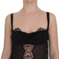 Dolce & Gabbana Elegant Silk Floral Lace Babydoll Chemise