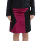 Exte Chic Black and Pink Skirt Suit Ensemble