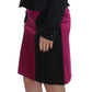 Exte Chic Black and Pink Skirt Suit Ensemble