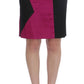 Exte Chic Black and Pink Skirt Suit Ensemble