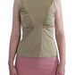 Exte Glamorous Gold Turtleneck Vest Top