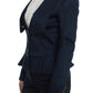 Exte Elegant Blue Blazer Jacket with Designer Flair