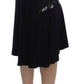 Exte Chic Black and Blue Cotton Blend Skirt