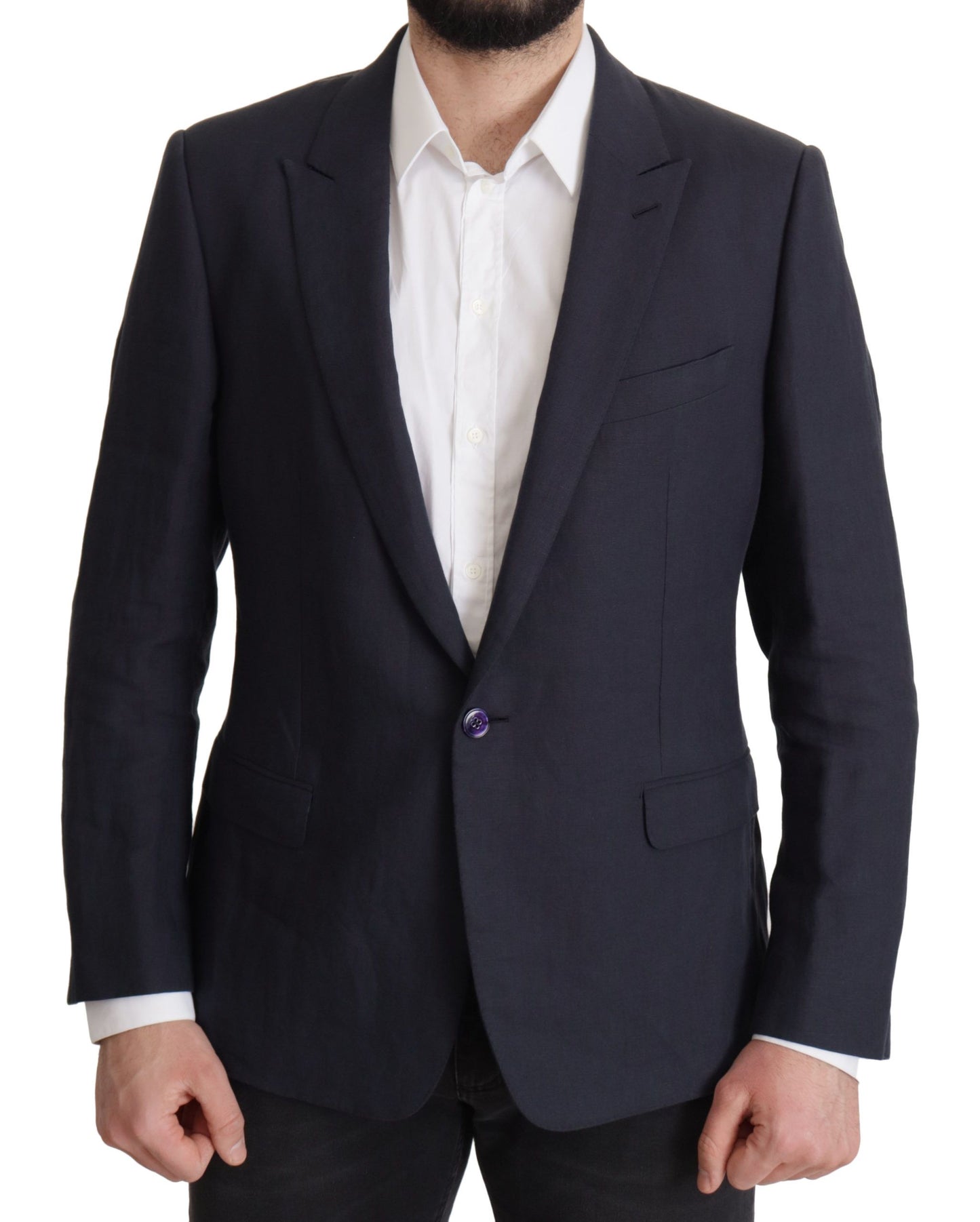 Dolce & Gabbana Elegant Linen Single Breasted Blazer