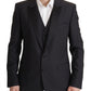 Dolce & Gabbana Elegant Dark Blue Martini Two-Piece Blazer