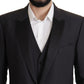 Dolce & Gabbana Elegant Dark Blue Martini Two-Piece Blazer