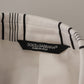 Dolce & Gabbana Elegant Striped Cotton Blend Blazer