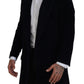 Dolce & Gabbana Elegant Black Cotton Long Cardigan Jacket