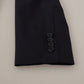 Dolce & Gabbana Elegant Navy Wool Blend Slim Blazer