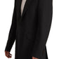 Dolce & Gabbana Elegant Slim Black Wool Blazer Jacket