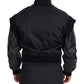 Dolce & Gabbana Elegant Black Crystal-Embellished Bomber Jacket