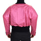 Dolce & Gabbana Elegant Pink Nylon Bomber Jacket