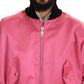 Dolce & Gabbana Elegant Pink Nylon Bomber Jacket