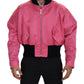 Dolce & Gabbana Elegant Pink Nylon Bomber Jacket