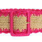 Dolce & Gabbana Elegant Pink Viscose Logo Belt