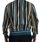 Dolce & Gabbana Multicolor Full Zip Silk Blend Jacket