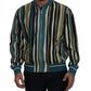 Dolce & Gabbana Multicolor Full Zip Silk Blend Jacket