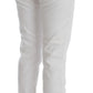 Cavalli Chic White Slim Fit Denim