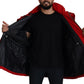 Dolce & Gabbana Sleek Red Lightweight Windbreaker Jacket