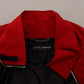 Dolce & Gabbana Sleek Red Lightweight Windbreaker Jacket