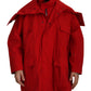 Dolce & Gabbana Sleek Red Lightweight Windbreaker Jacket